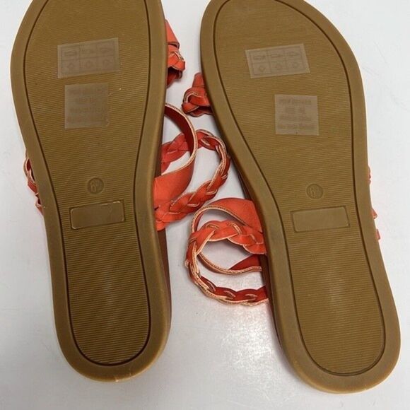 Journee Collection Colette Slide On Sandal Coral size 6.5 - Picture 5 of 6